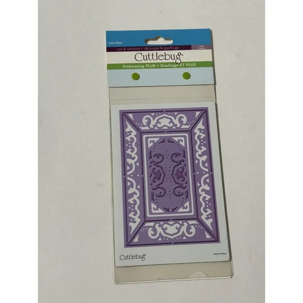 Cuttlebug LACE DOOR Embossing PLUS Folder Cut &‎ Emboss Card + Reindeer Folder